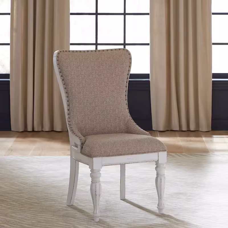 Set of 2 Magnolia Manor Upholstered Wingback Chairs