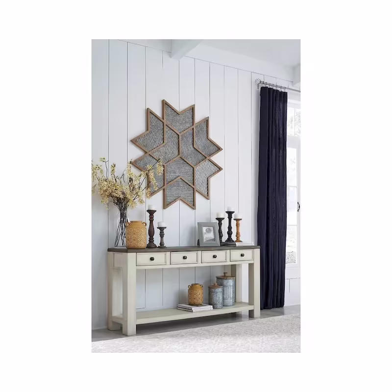 Signature Design by Ashley Bolanburg Rustic Farmhouse Sofa Table