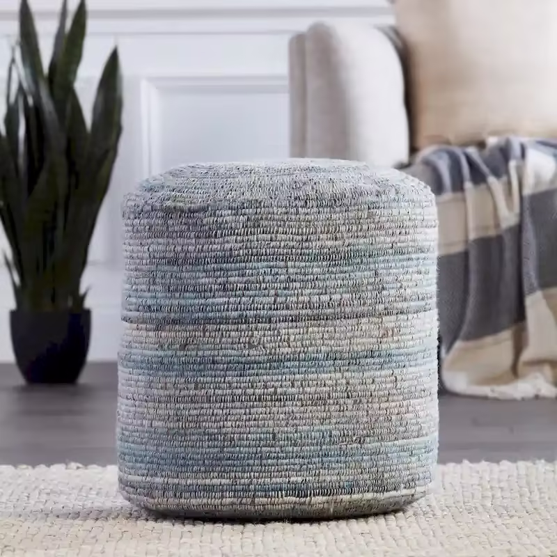 Hayes Striped Pouf and Floor Cushion