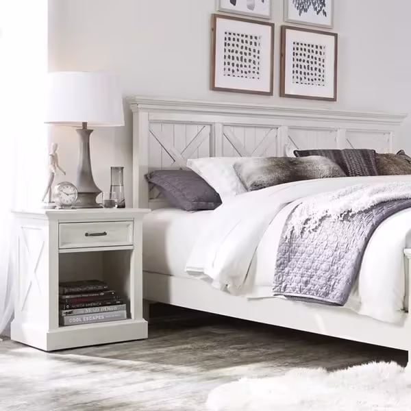 Homestyles Off-White Seaside Lodge King Headboard
