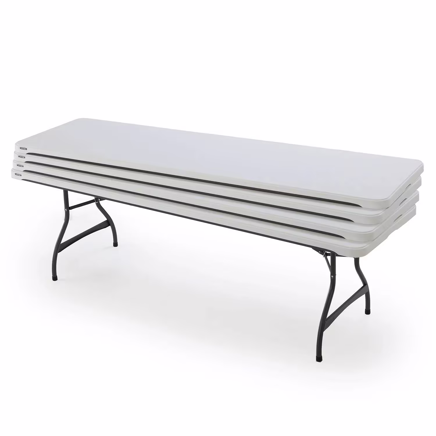 Lifetime 4-Pack Commercial Stacking 8 ft Folding Table - White (80344)
