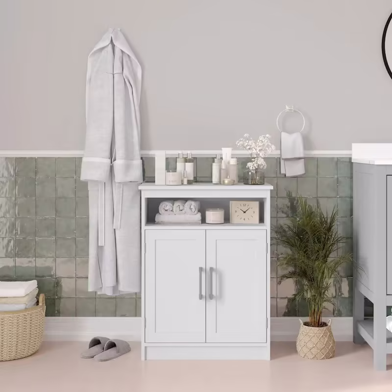 Magnetic Closure Floor Cabinet Organizer with Shelves