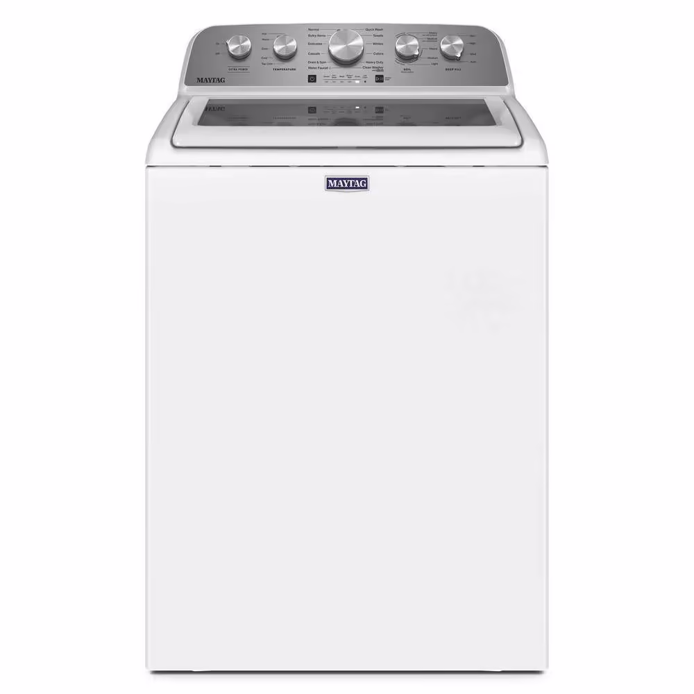 Maytag 4.8 cu. ft. Top Load Washer with Extra Power Boost, White – MVW5430MW