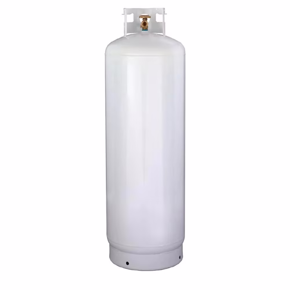 100LB (23 Gal) Multi-Valve Propane Tank with High Capacity Filler, Great for Mixed Heating Systems, Home fireplaces, Dryers and Grills