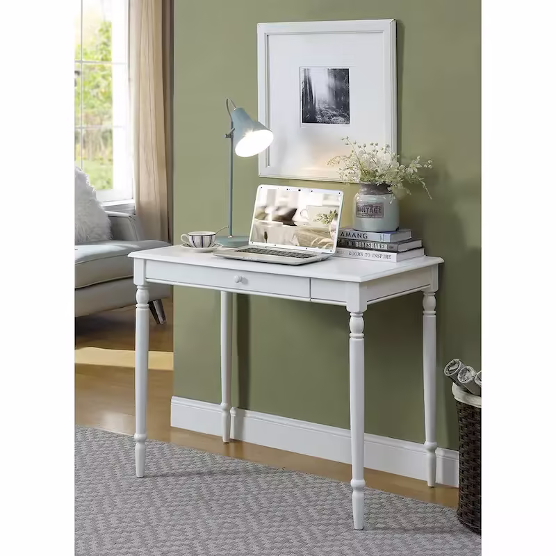 French Country 1-Drawer Desk by Convenience Concepts