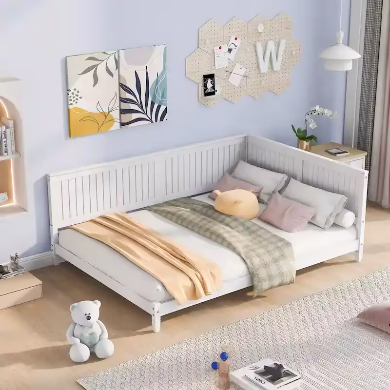 Full-Size Wooden Daybed/Sofa Bed