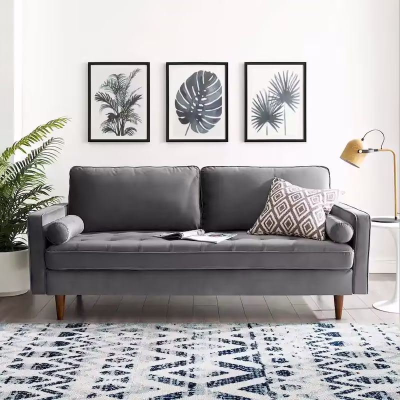 Talby Velvet Sofa by Carson Carrington