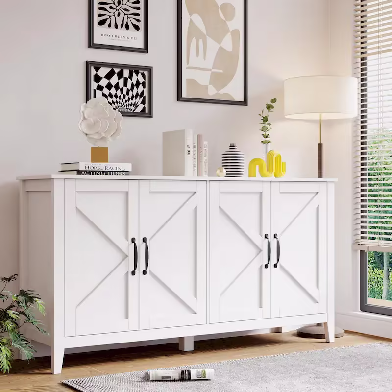 Versatile Freestanding Storage Cabinet for Living Room, Office, or Bedroom