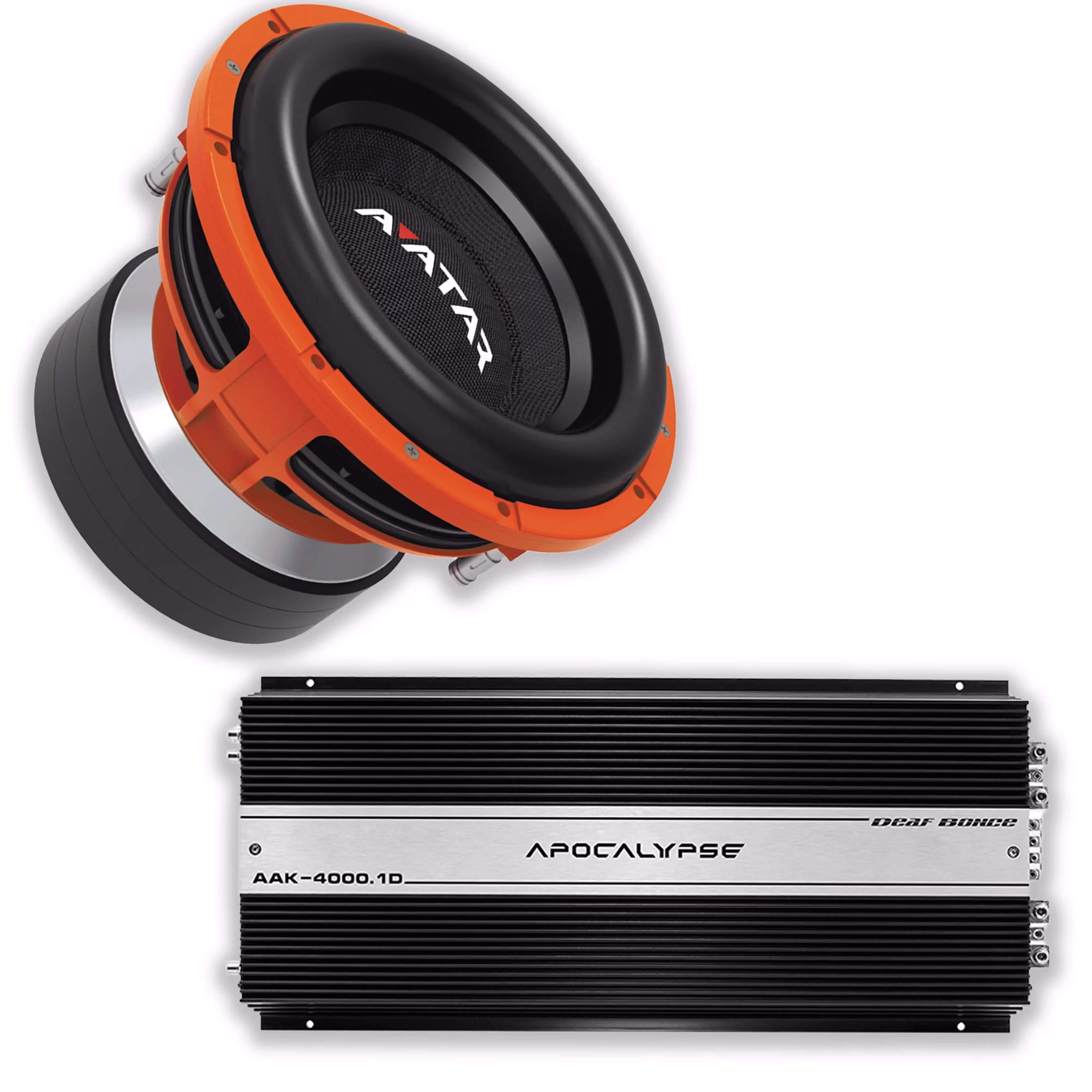 Car Audio 12" 2Ohm Subwoofer STU-1246D2&Monoblock Amp Package