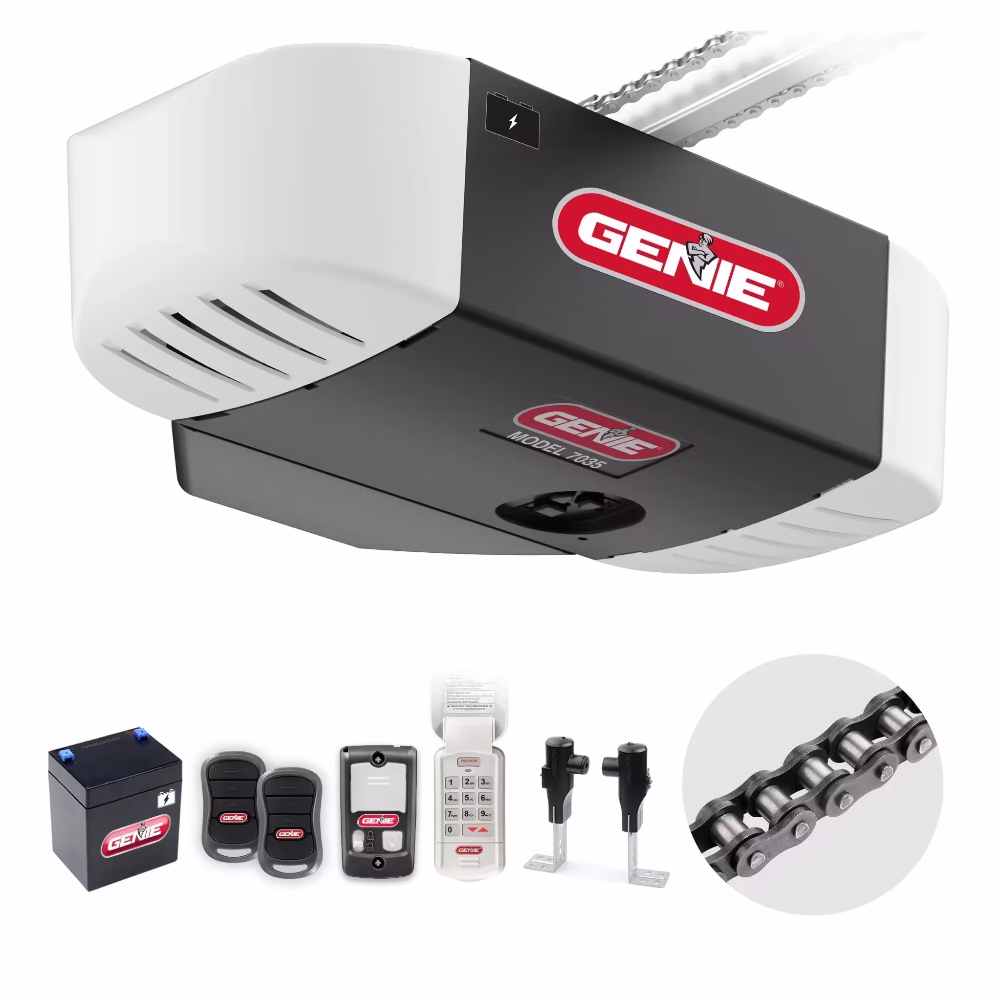 Chain Drive 750 3/4 HPc Garage Door Opener w/Battery Backup - Heavy Duty