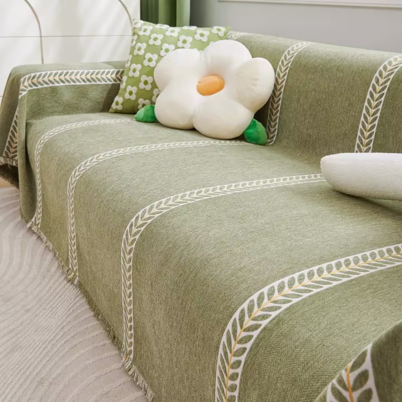 Dinevora Chenille Floral Sofa Cover
