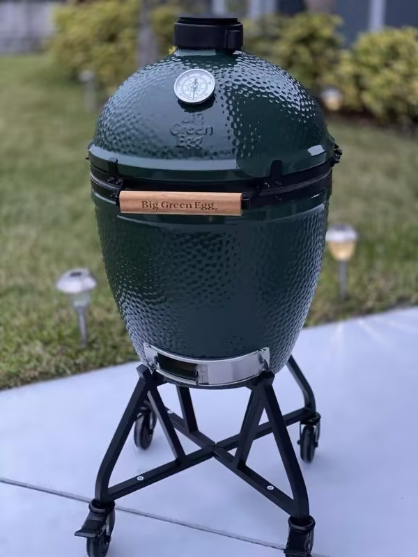 Kamado-Style Grill and Smoker with Accessories