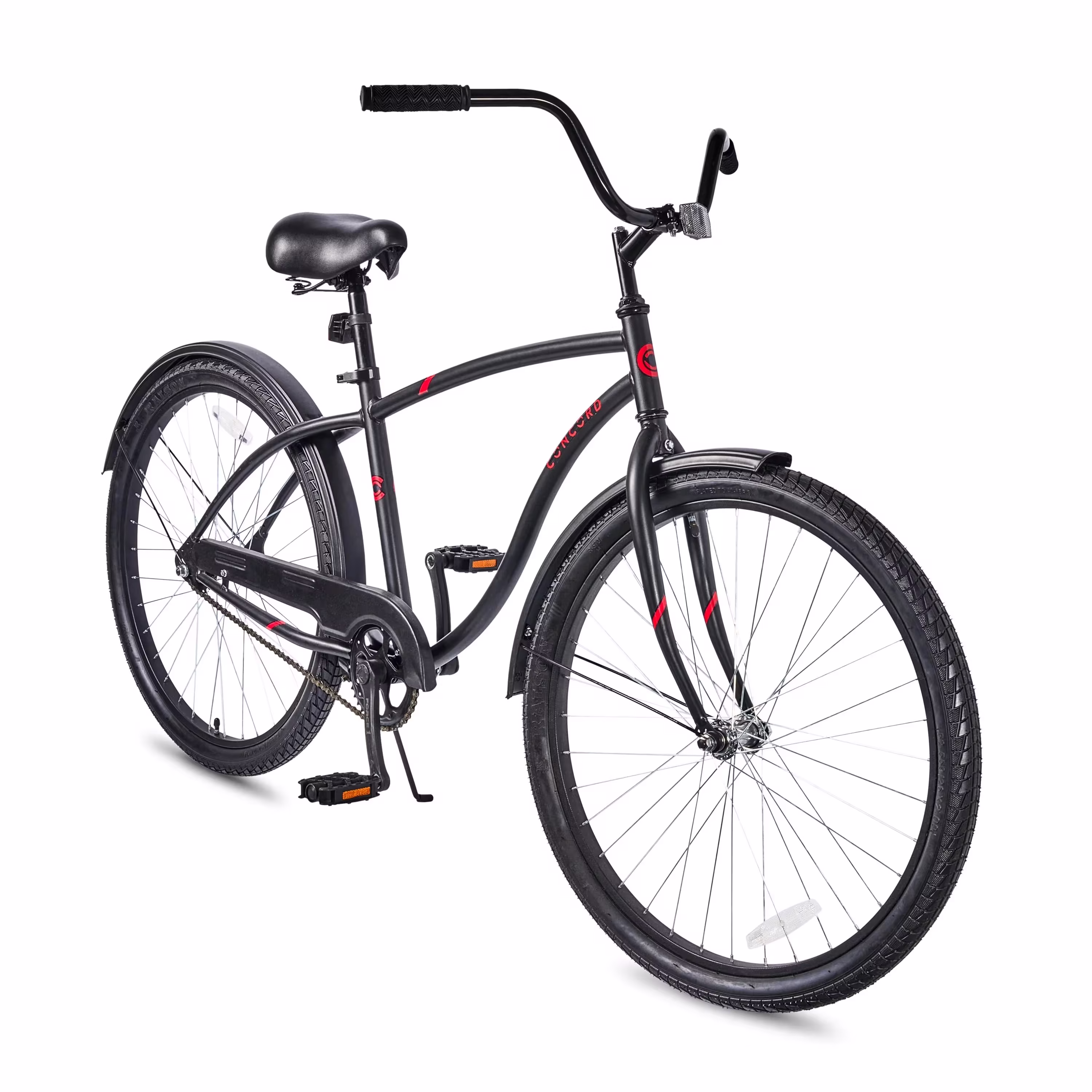 Pacifica Cruiser Bicycle, Adult, Unisex, Matte Black