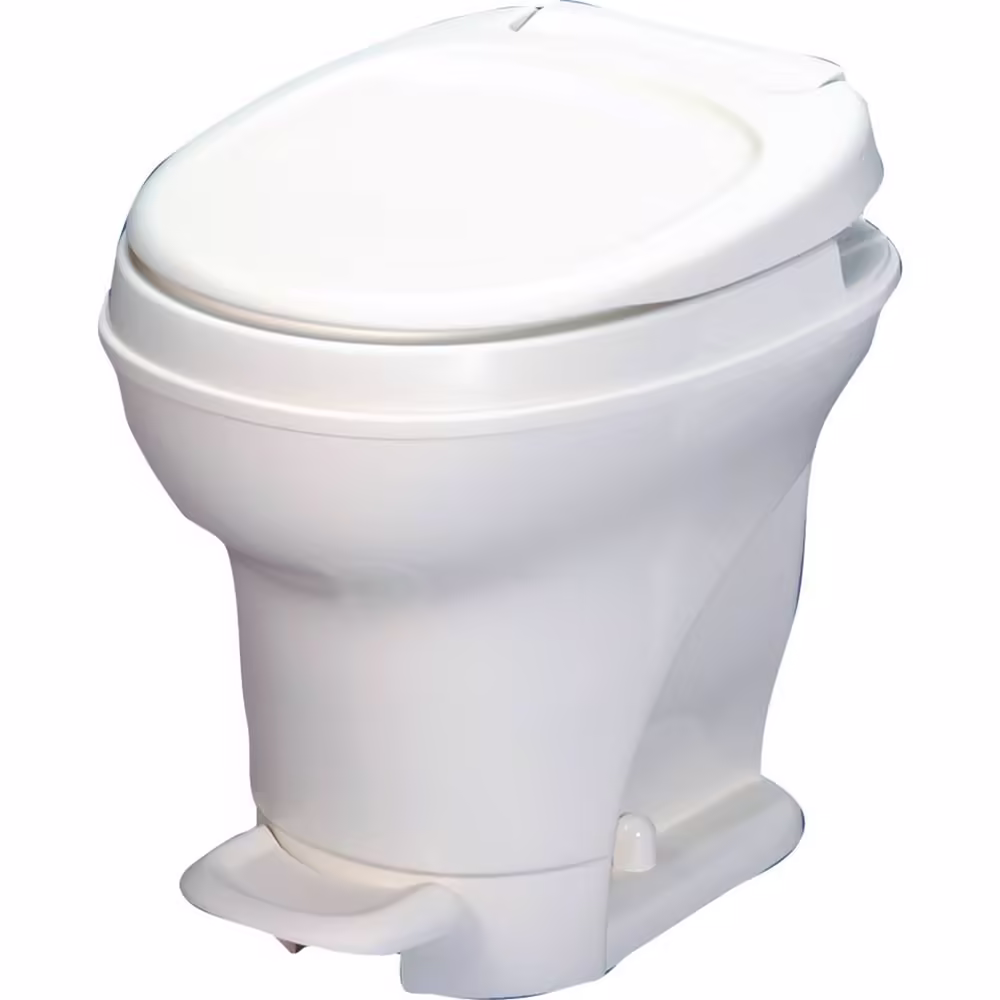 Aqua-Magic V RV Toilet Pedal Flush High Profile White Thetford 31671(White)