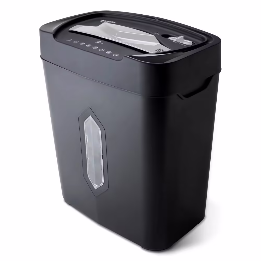 Aurora GB AU1230XA 12 - Sheet Anti - Jam Crosscut Paper and Credit Card Shredder with 5.2 - Gallon Wastebasket