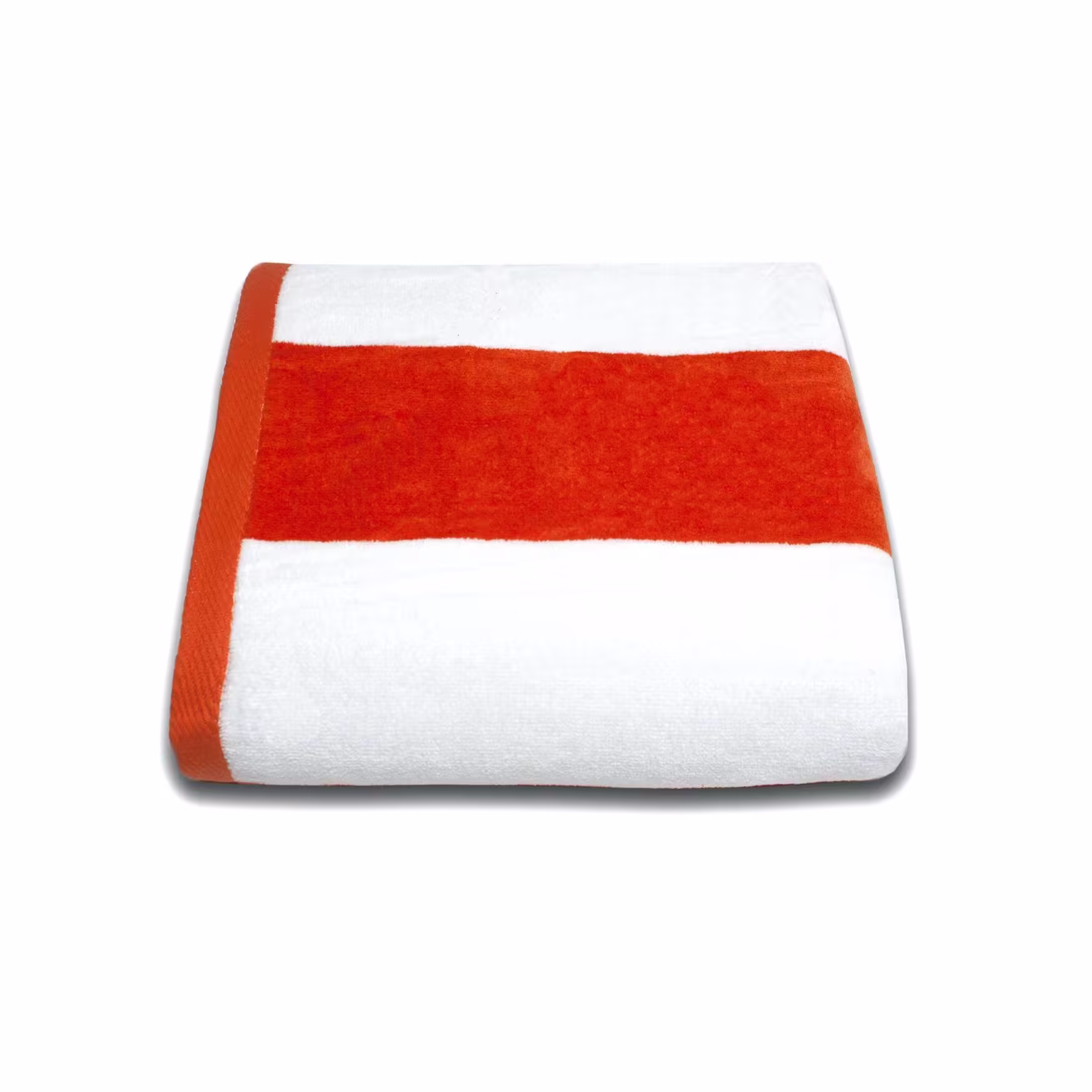 Espalma Tropical Cabana Orange Stripe Cotton Single Beach Towel