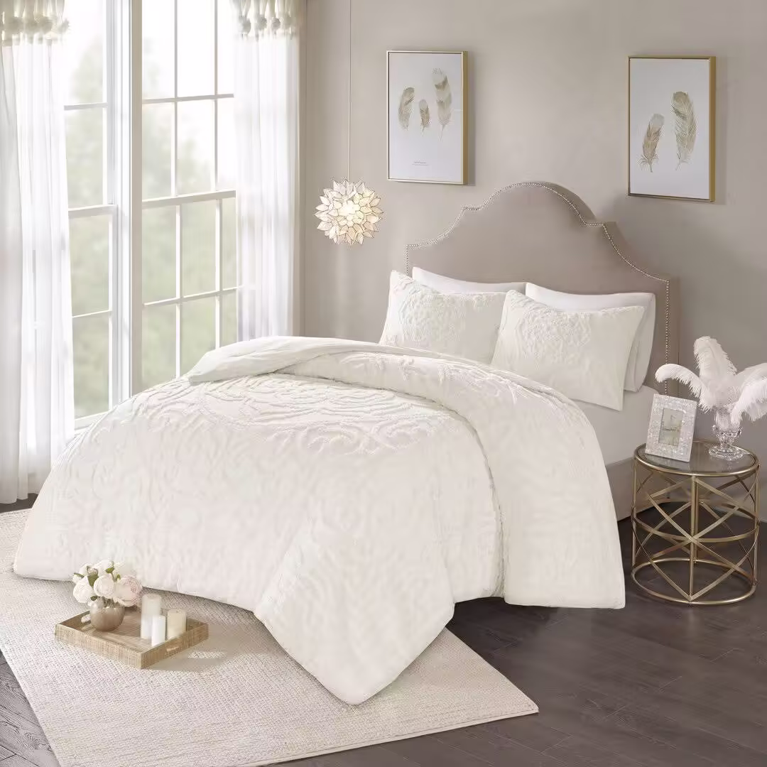 Montclare Comforter Set Ophelia & Co. Color: Ivory, Size: Twin/Twin XL