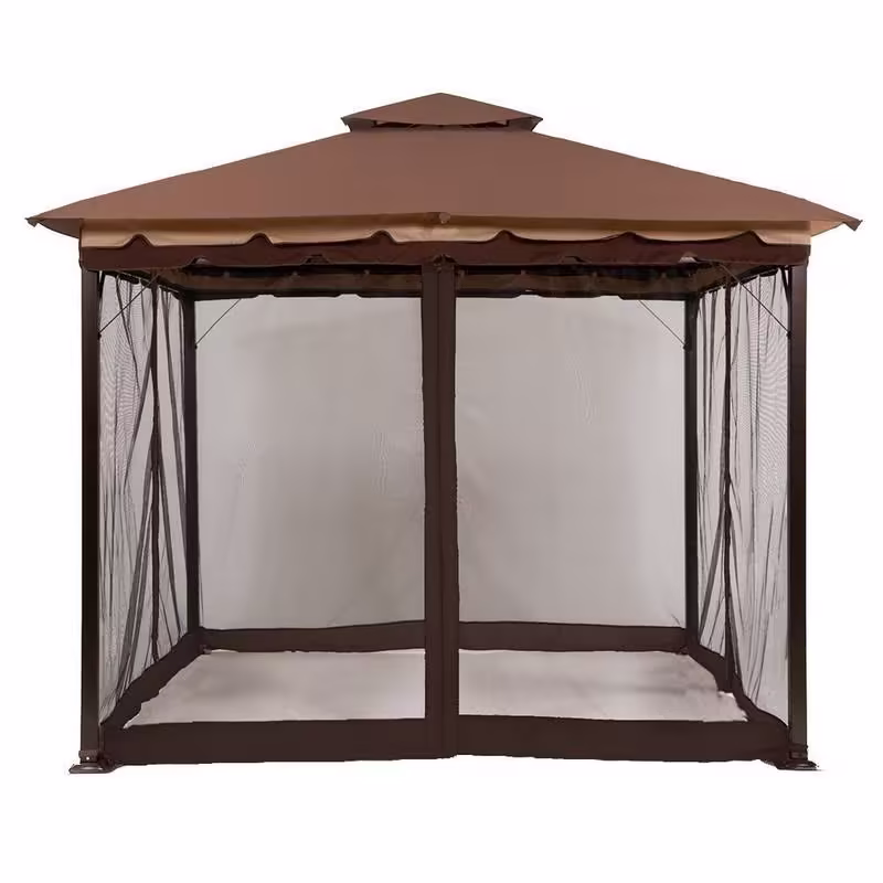 Sunjoy S-GZ001-E-MN 10' x 10' Mosquito Netting Panels for Gazebo Canopy