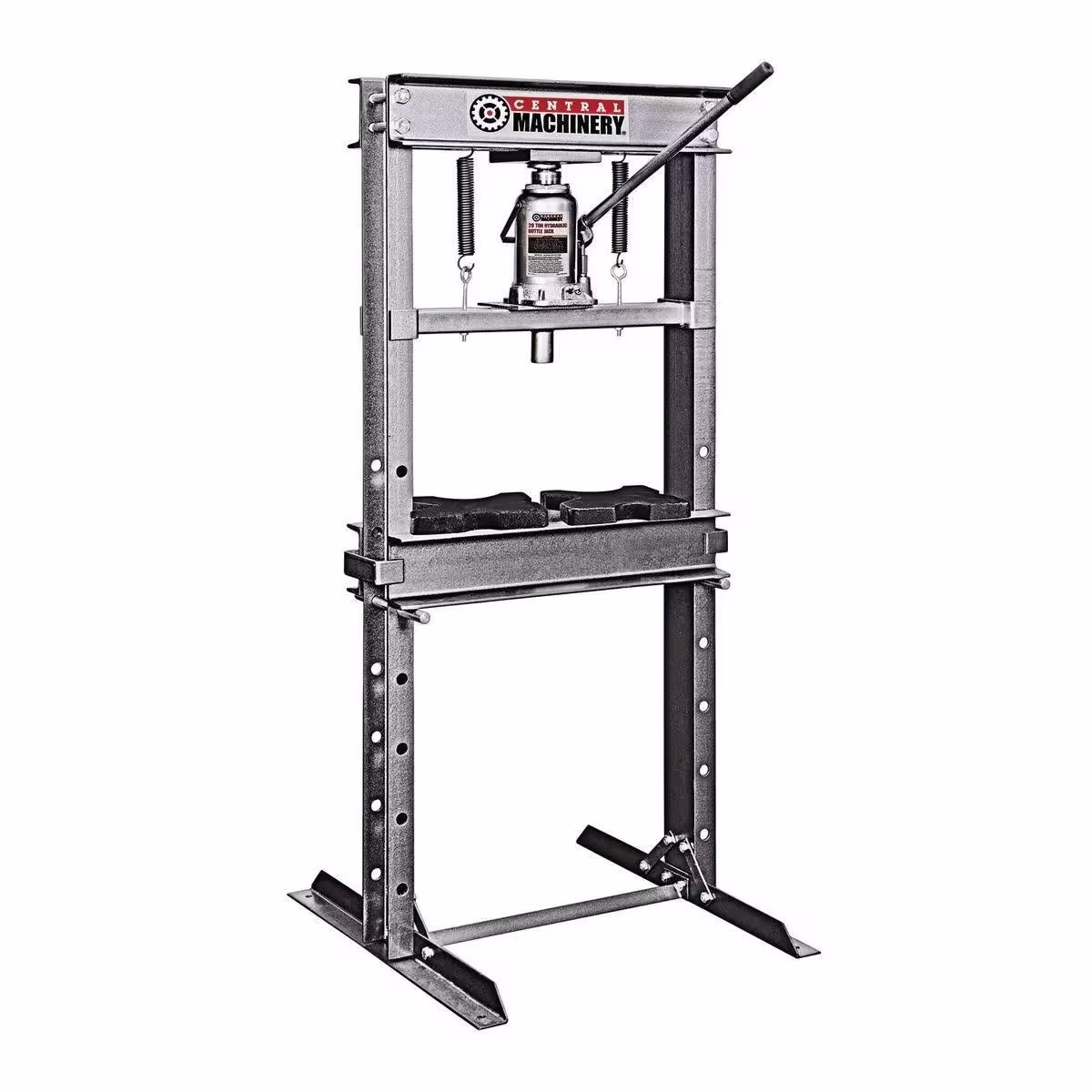 Central Machinery 32879 20 Ton H-Frame Industrial Heavy Duty Floor Shop Press-Instock