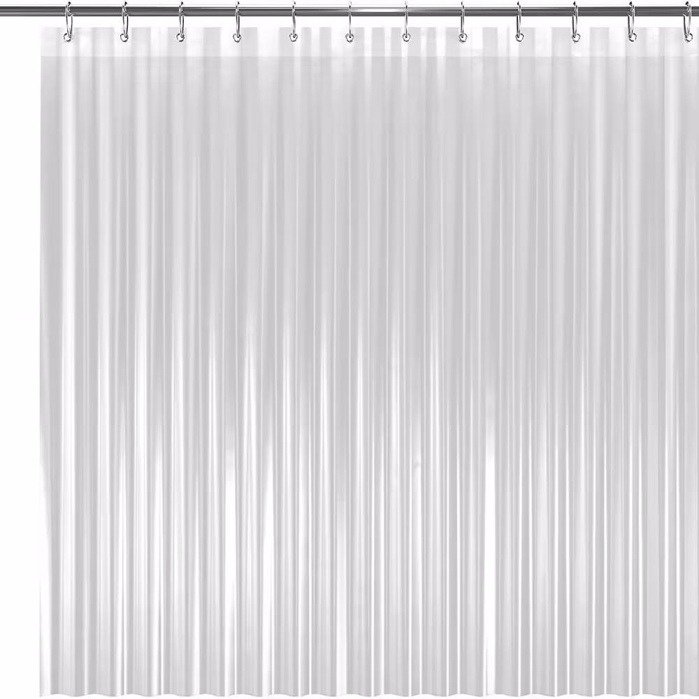Liba Bathroom Shower Curtain-Liner - Waterproof Plastic Shower Curtain Premium Peva Non-Toxic Shower-Liner with Rust Proof Grommets Frosted 8g Heavy
