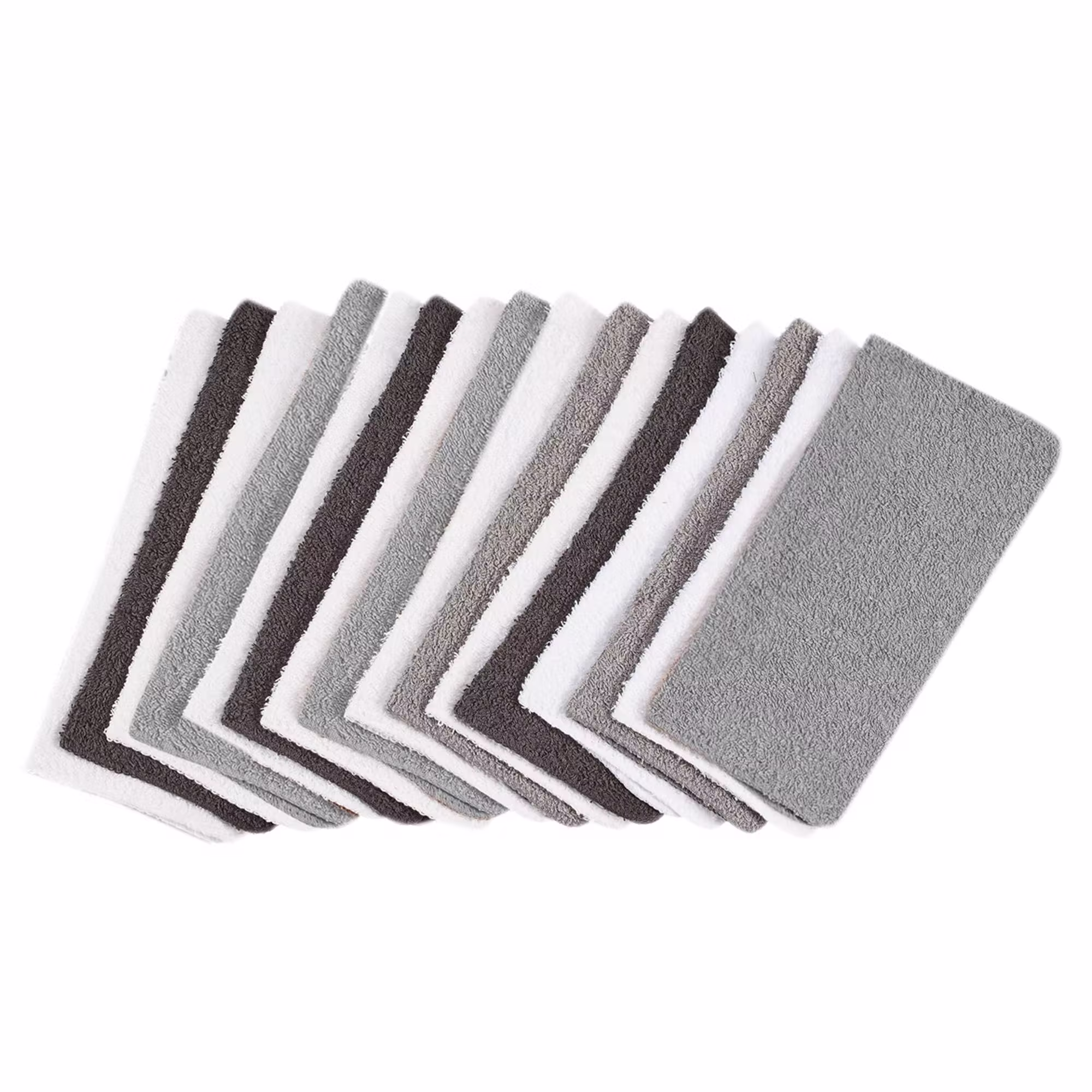 Mainstays 18-Pack Washcloth Bundle, Grey Multi, Size: 18 PC Washcloth Set