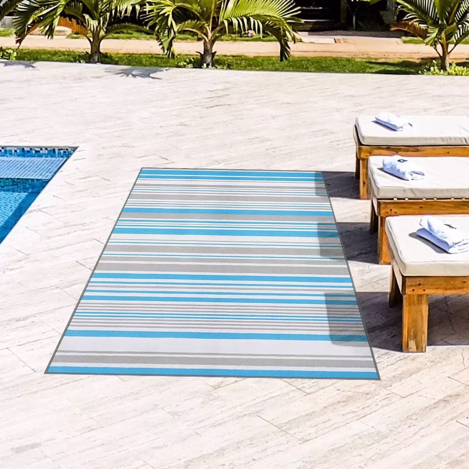Kalafun Outdoor Patio Rug Waterproof Camping - Outdoor Area Rugs Carpet Waterproof, Outdoor Plastic Straw Rug for Patios Clearance, Outdoor Rugs for Camping