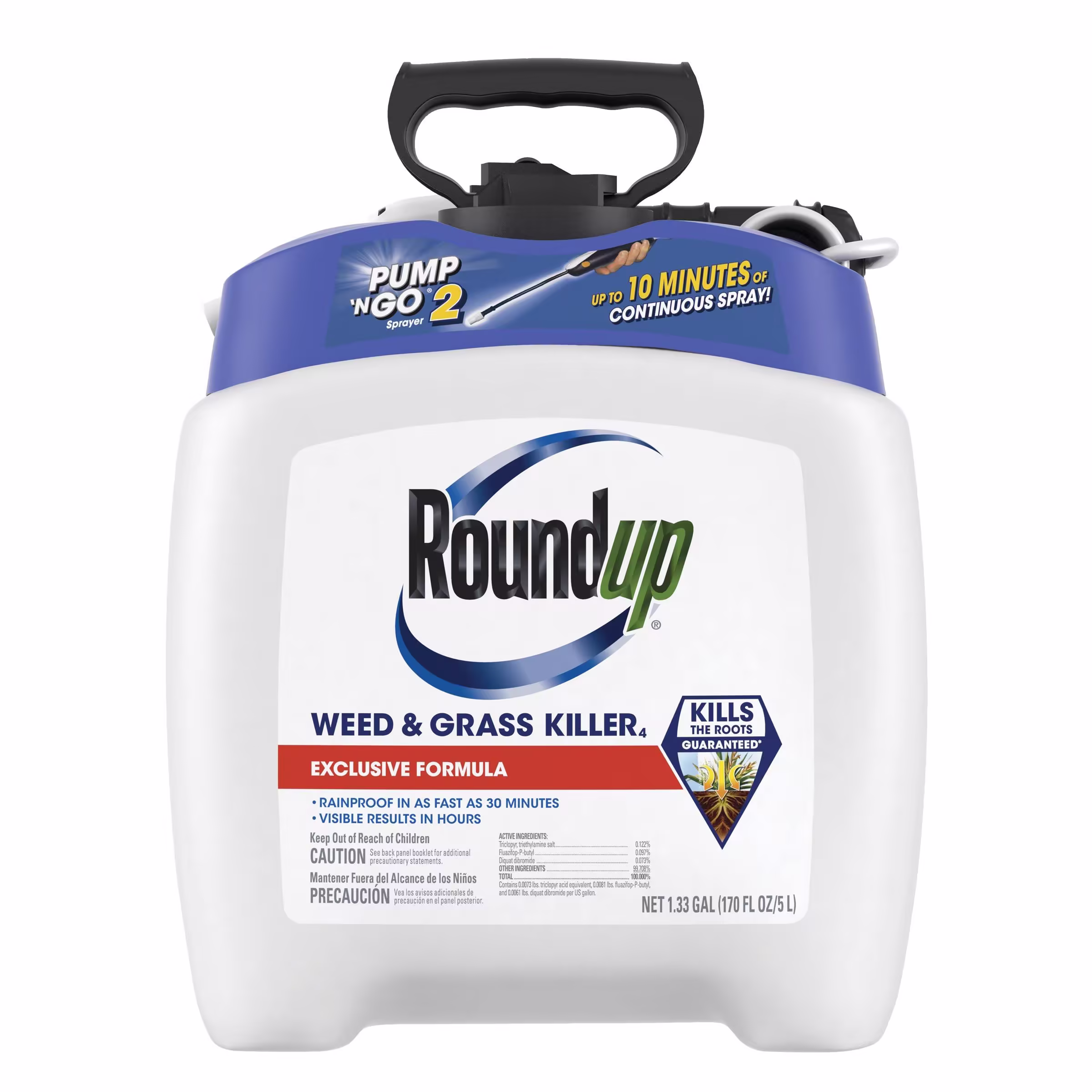 Roundup Weed & Grass Killer with Pump 'n Go 2 Sprayer, 1.33 gal.