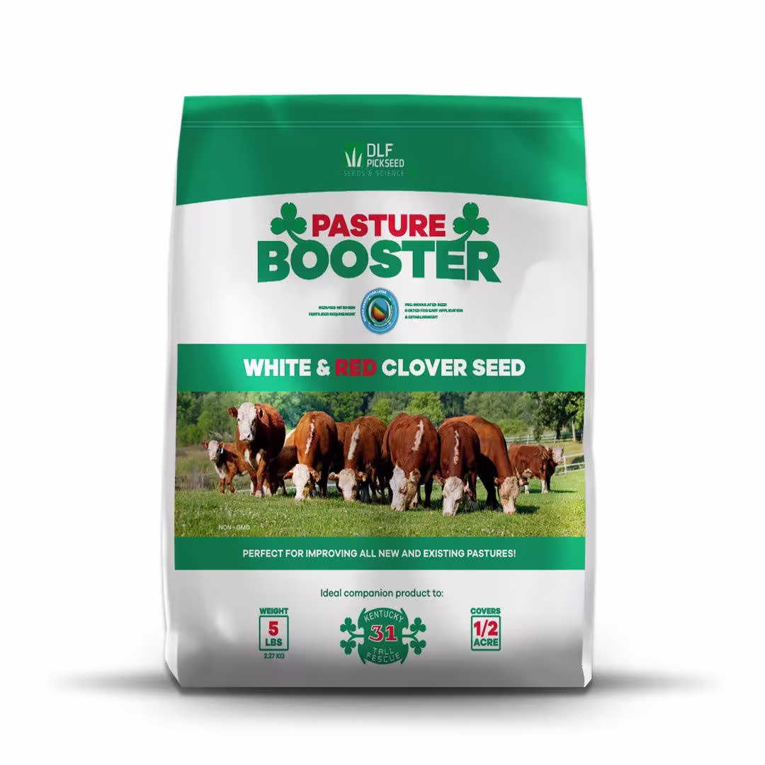 DLF 440FS0024UCT237 Pasture Booster Clover Seed Mixture, 5 lb, White