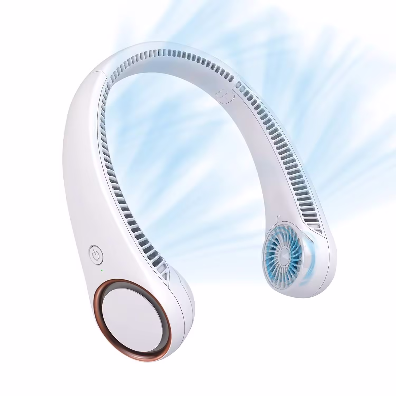 cIVPOWER Portable Neck Fan,Hands Free Bladeless Fan, Cooling Personal Fan,3 Speeds Adjustment,78 Air Outlet,Headphone Design,Rechargeable,USB