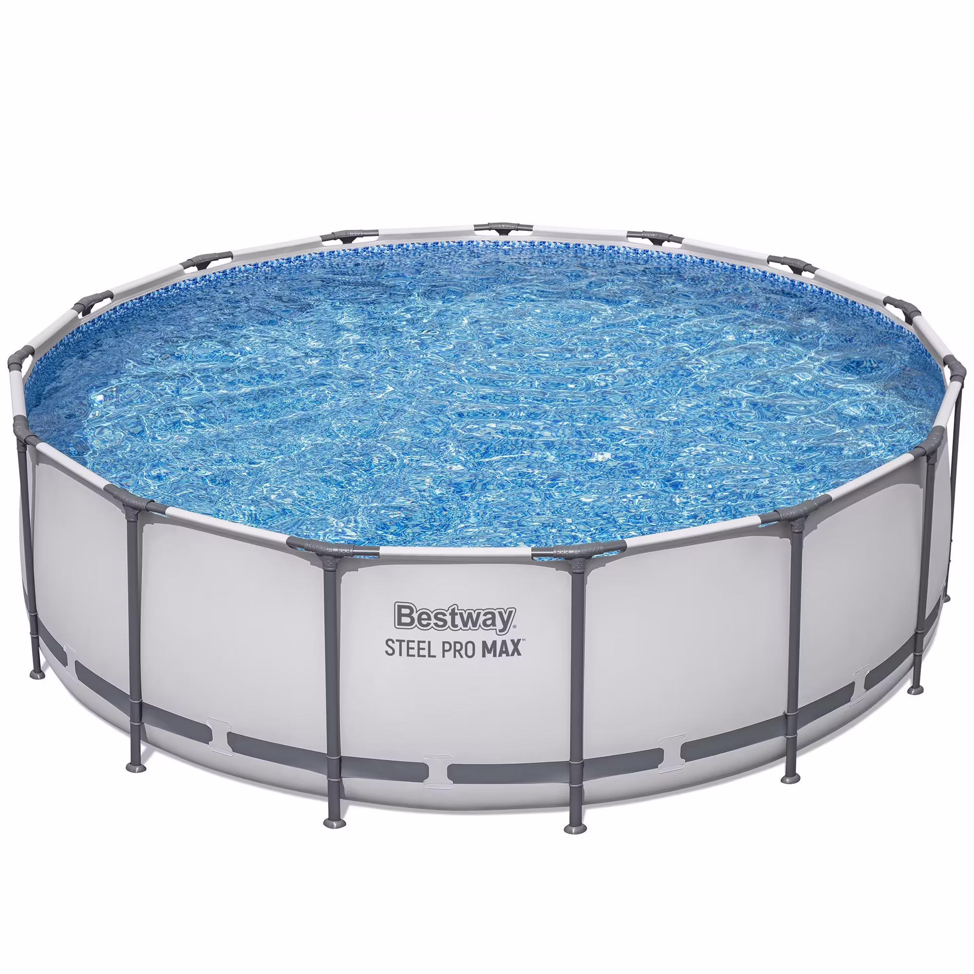 Bestway: Steel Pro MAX 15' X 48" Above Ground Pool Set - 4231 Gallon, Outdoor Family Pool, Corrosion & Puncture Resistant, Includes Filter, Pump, Ladder & Cover