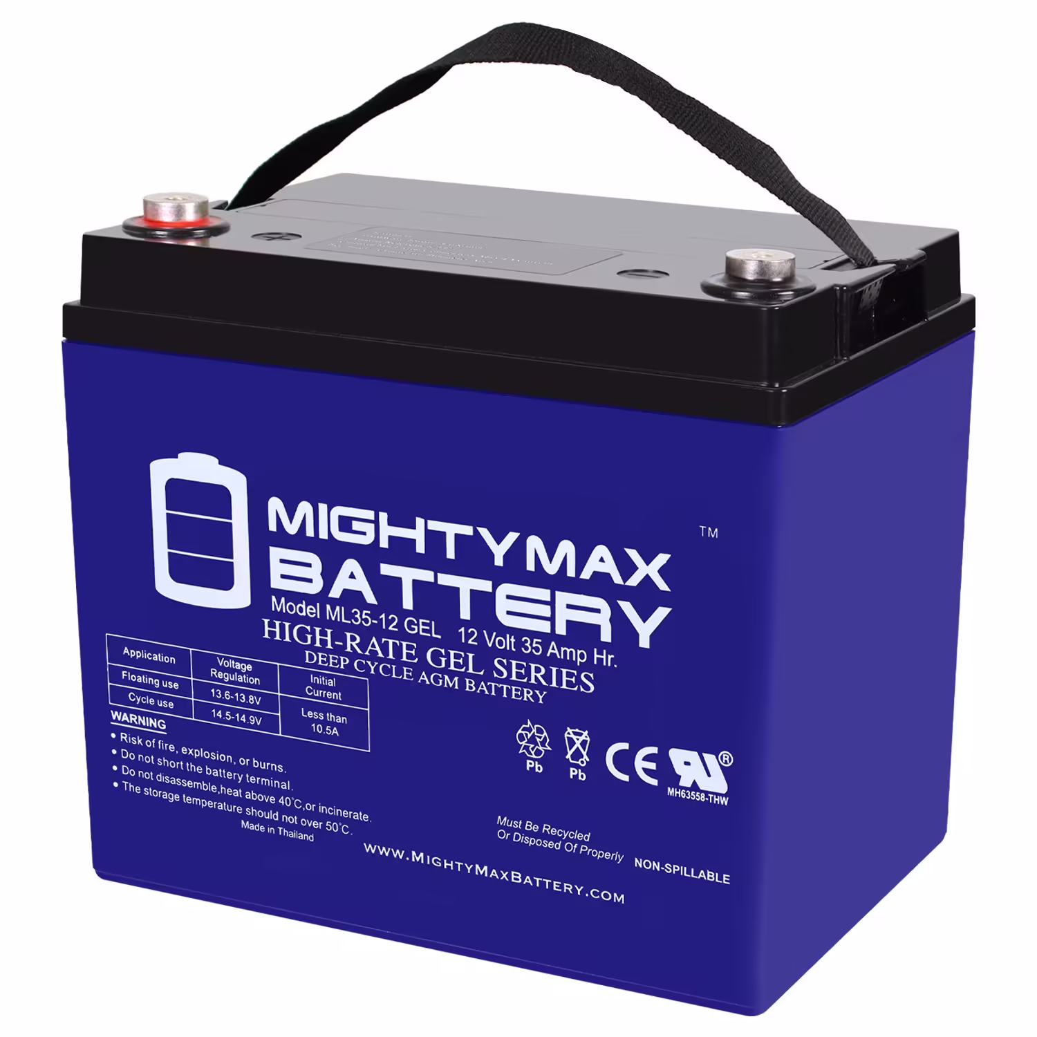 12V 35AH GEL Battery for Pride Mobility PMV500 Hurricane
