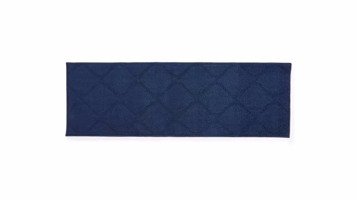 Broyhill 20" x 60" Navy Quatrefoil Runner - Each