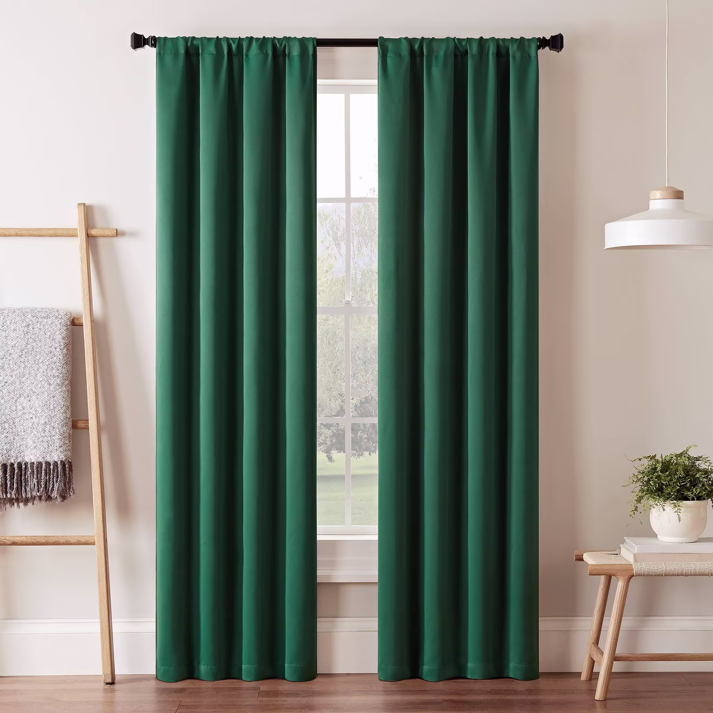 Eclipse Darrell 37" x 84" Thermaweave Blackout Curtain Panel - Emerald