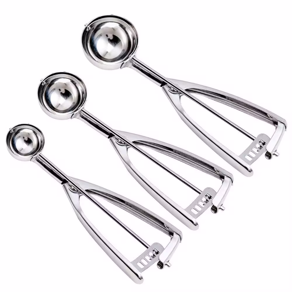 JUNADAEL J Cookie Scoop Set, Include 1 Tablespoon/ 2 Tablespoon/ 3 Tablespoon, 3pcs Cookie Scoops for Baking, Portion Scoop, Ice Cream Scoop with