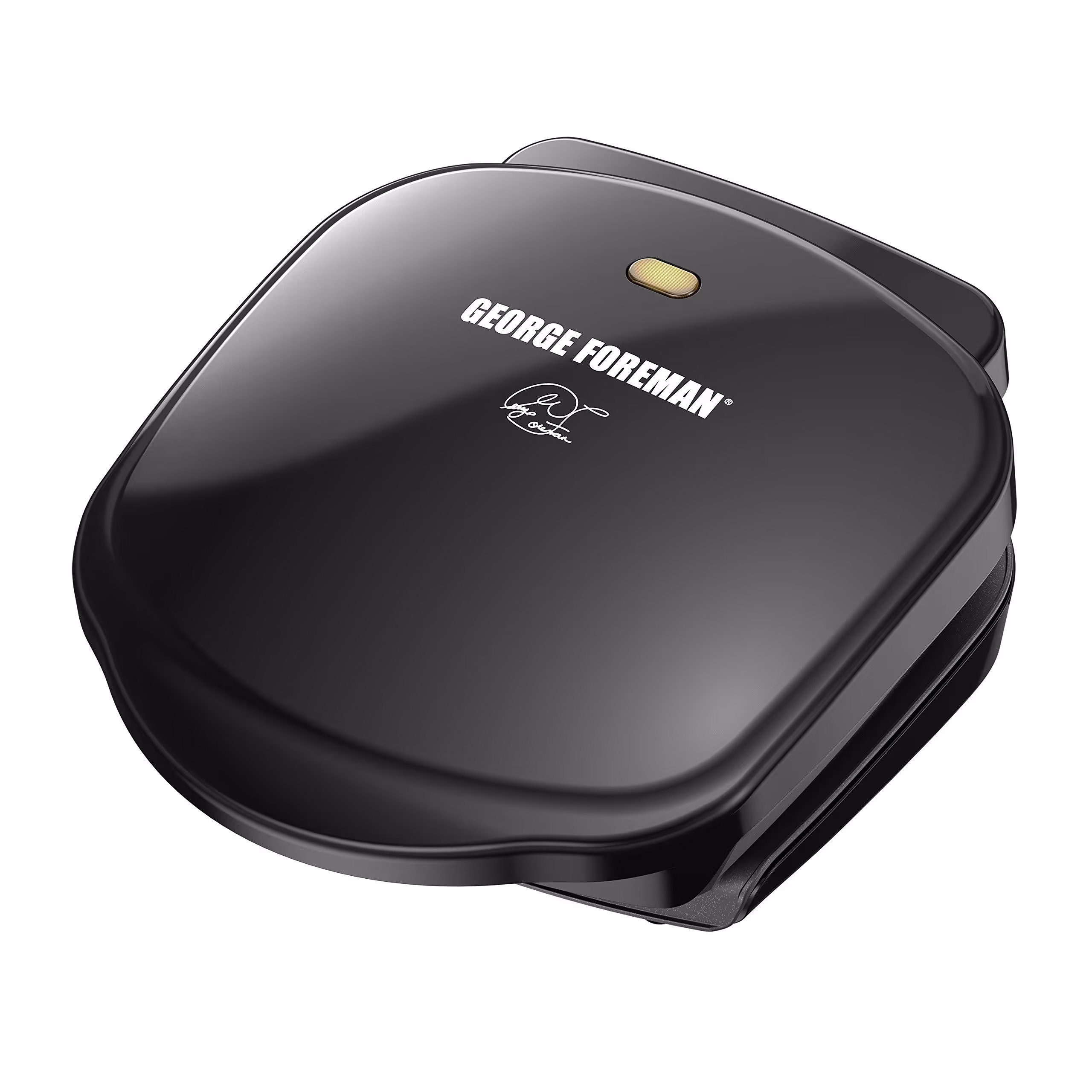 George Foreman GR10B 2-Serving Classic Plate Electric Grill, Black