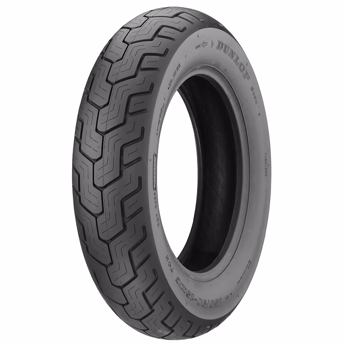 Dunlop D404 Rear Motorcycle Tire 140/90 - 16 (71H) Black Wall