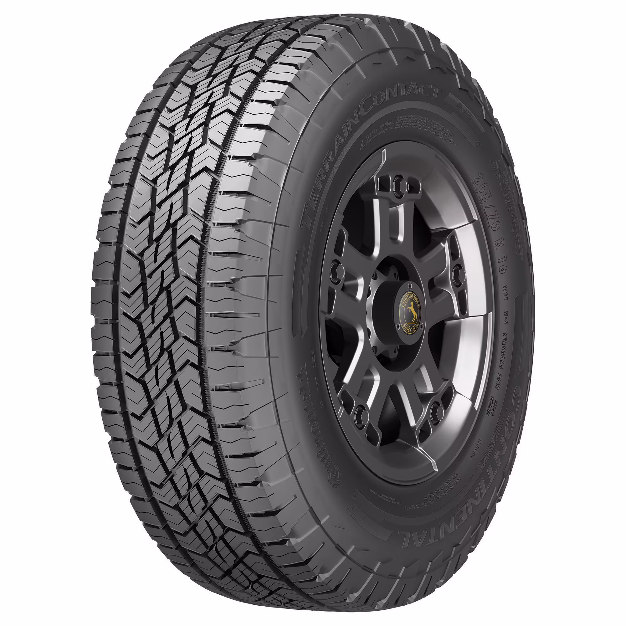 Continental TerrainContact A/T 265/70R16 112T OWL All Terrain Tire Fits: 2015 Toyota Tacoma TRD Pro, 2000-06 Toyota Tundra SR5