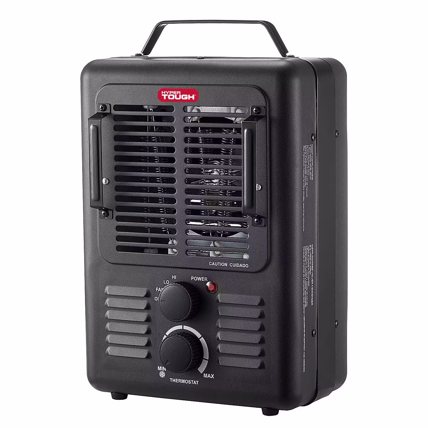 Hyper Tough 1500W Utility Space Heater, Size: 10.24 inch x 6.89 inch x 15.91 inch, Black