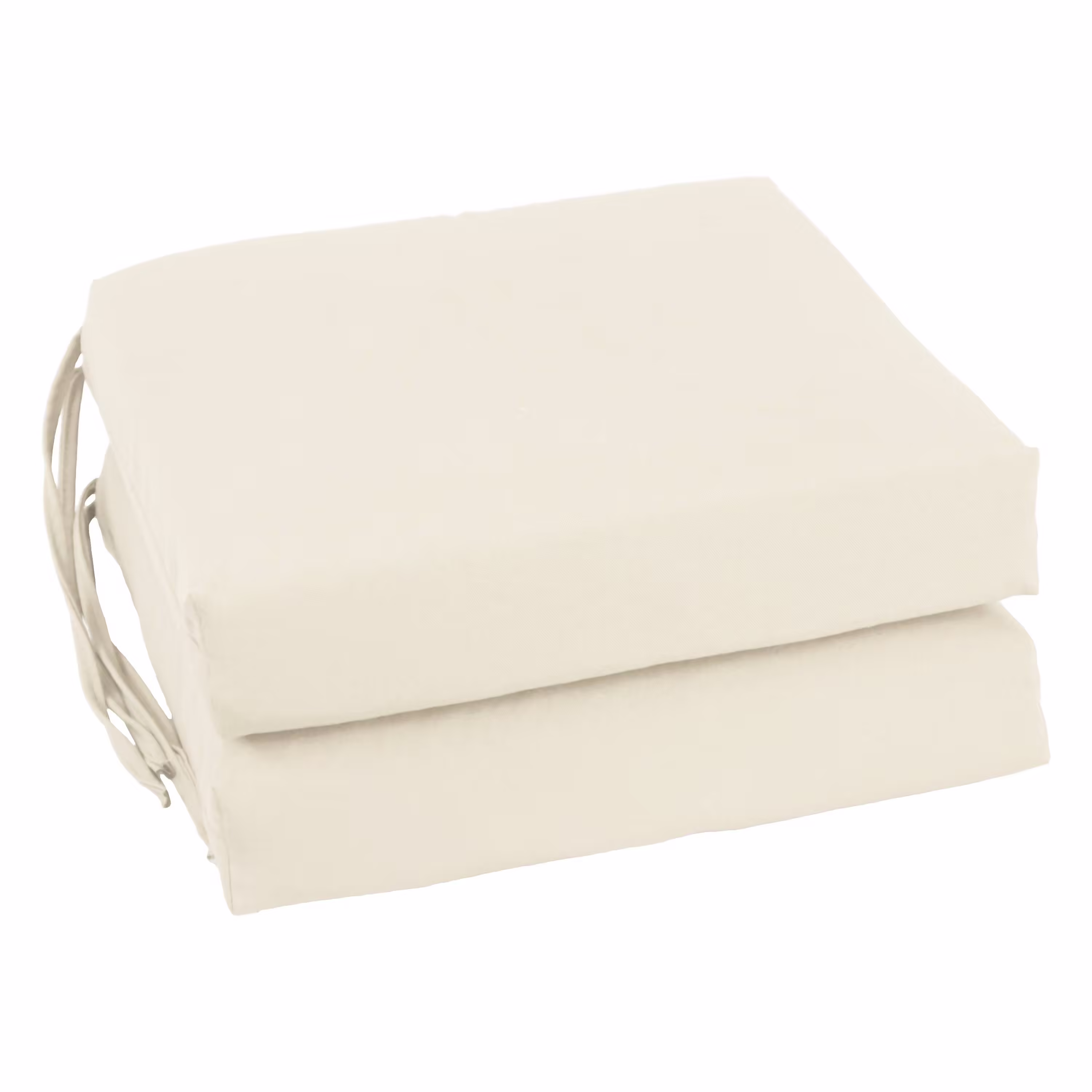 Blazing Needles Indoor 16" x 16" Twill Chair Cushion, Natural