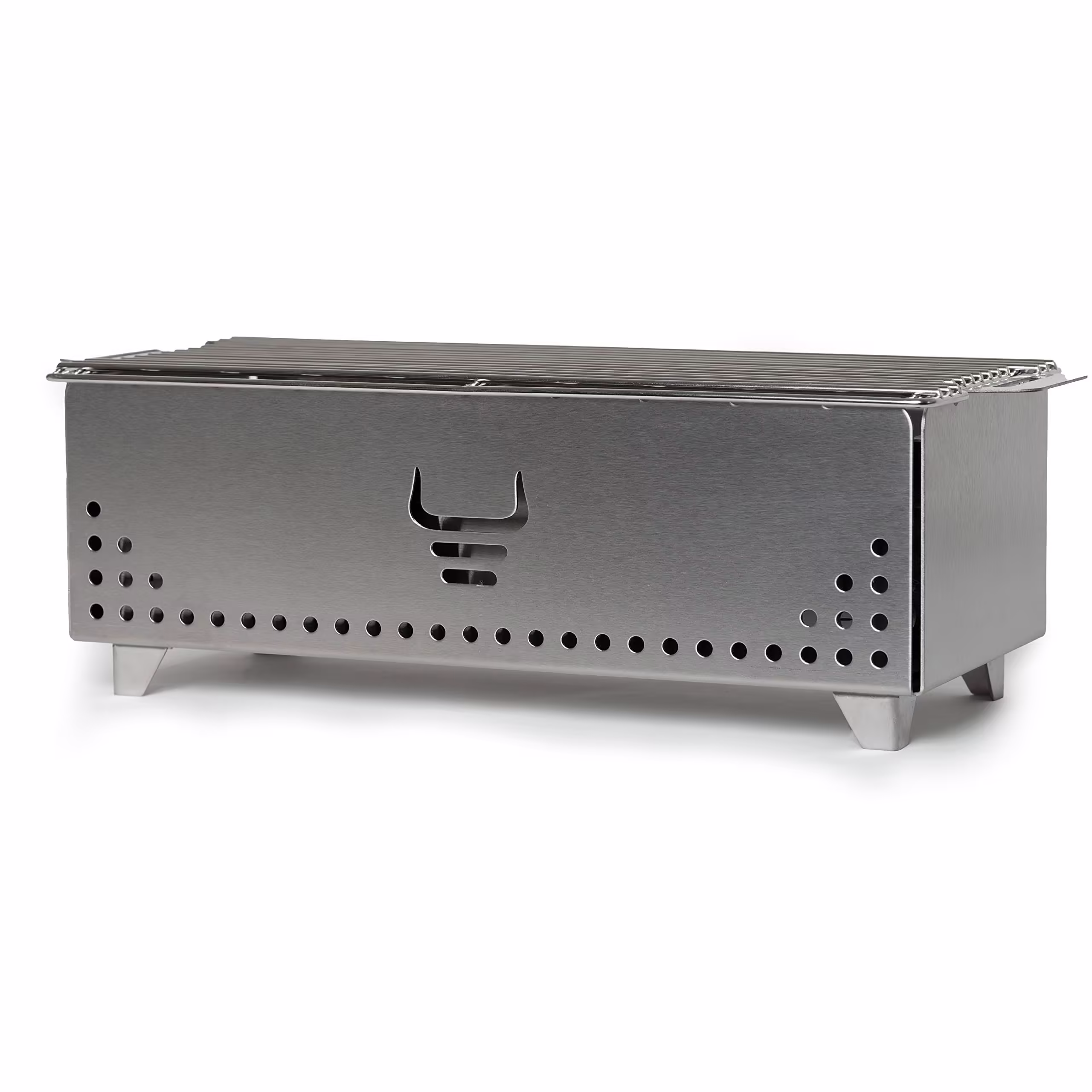Yak Charcoal Grill, Brushed Steel