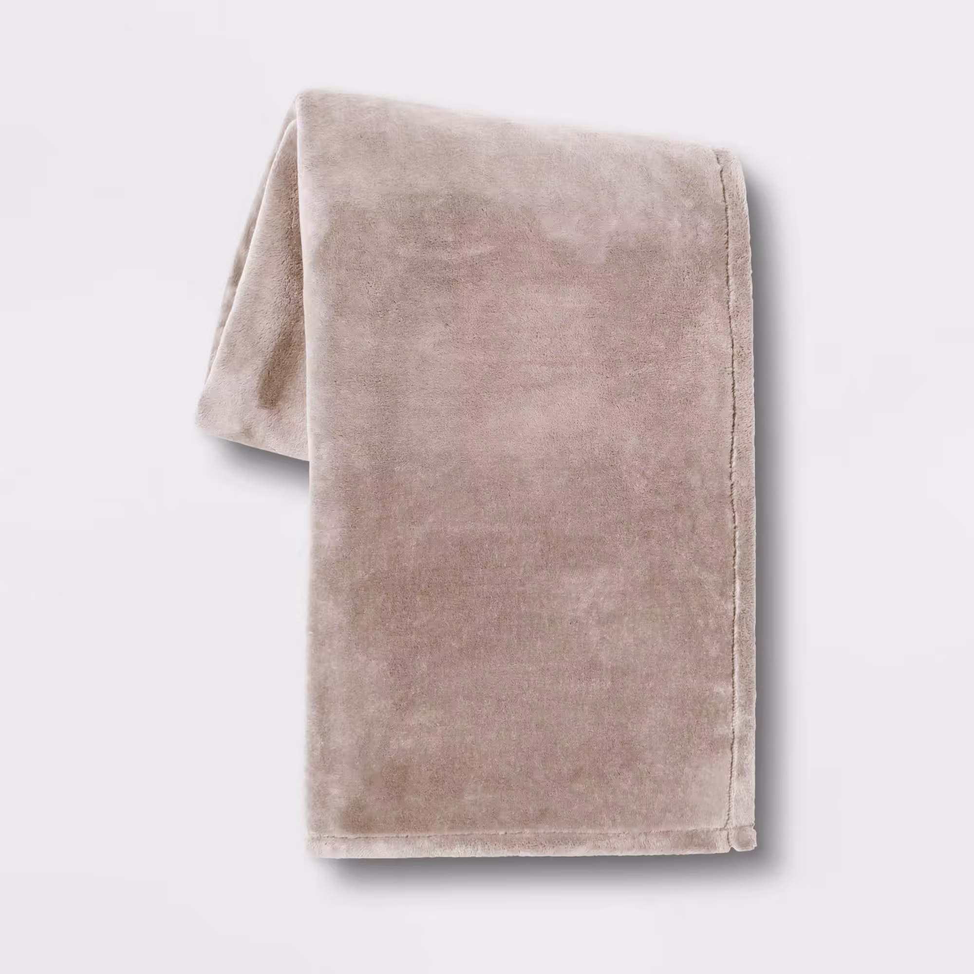 Threshold 50x70" Oversized PrimaLush Throw Blanket, Neutral (New Without Tags)