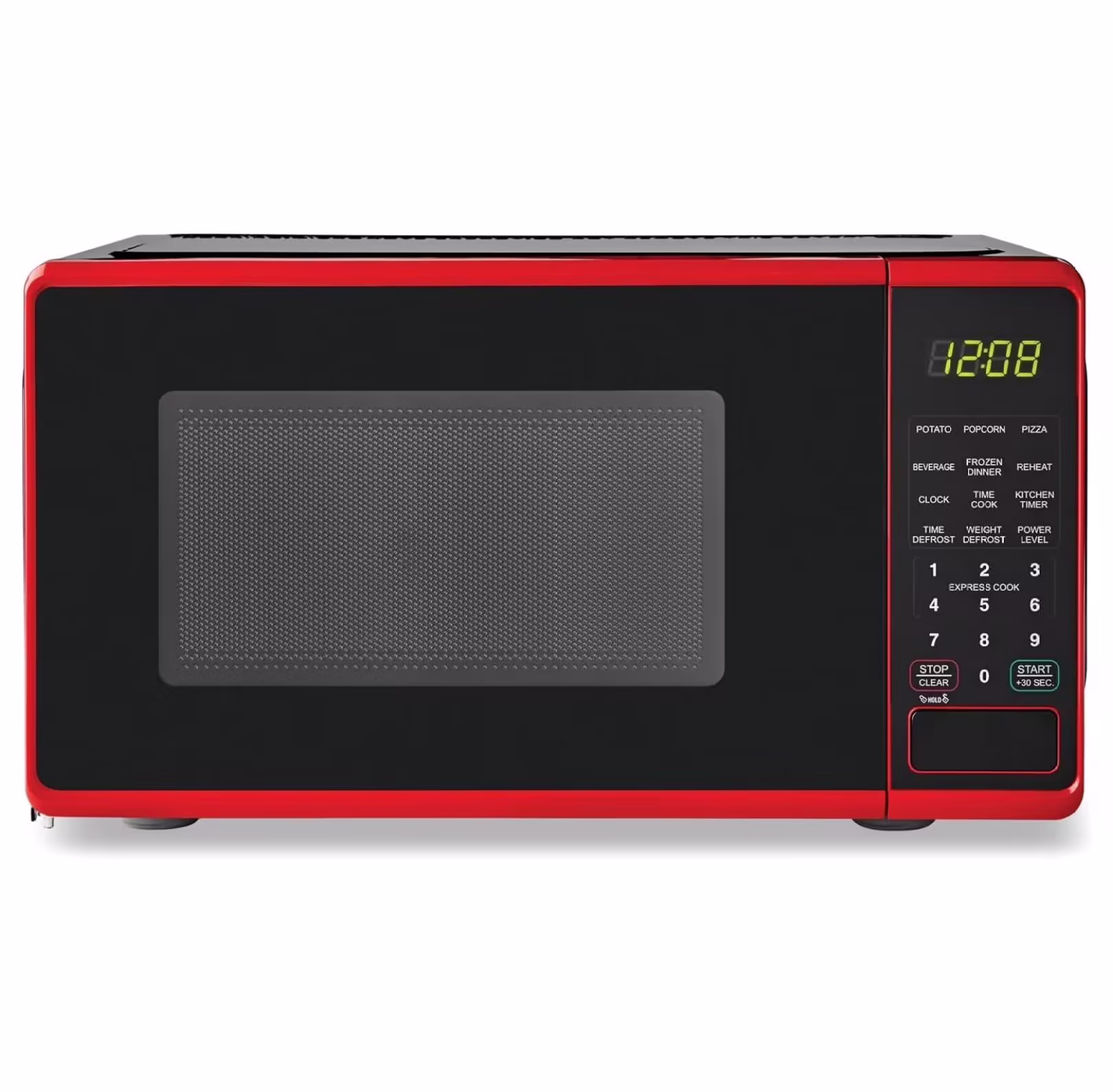 0.7 cu. ft. Countertop Microwave Oven, 700 Watts (Color : Red)