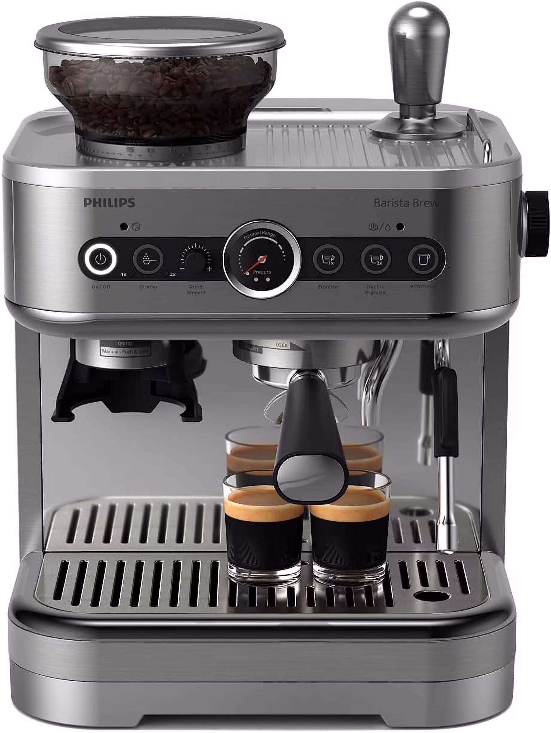 Philips Barista Brew Semi-Automatic Espresso Machine | Stainless Steel | PSA3218/01