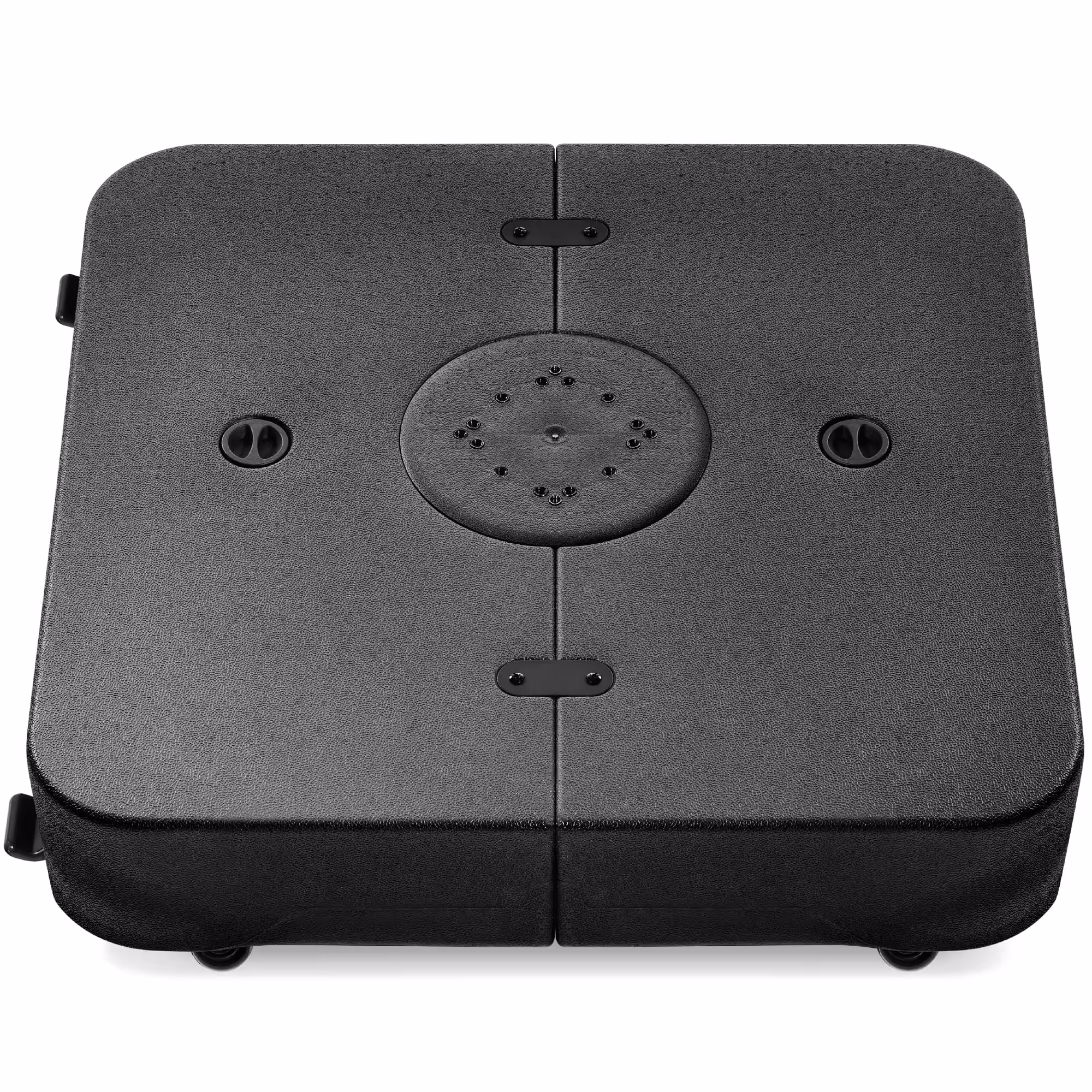 Best Choice Products Heavy-Duty Outdoor Cantilever Base Stand w/ Wheels, Locks, Fillable 330lb Capacity - Black