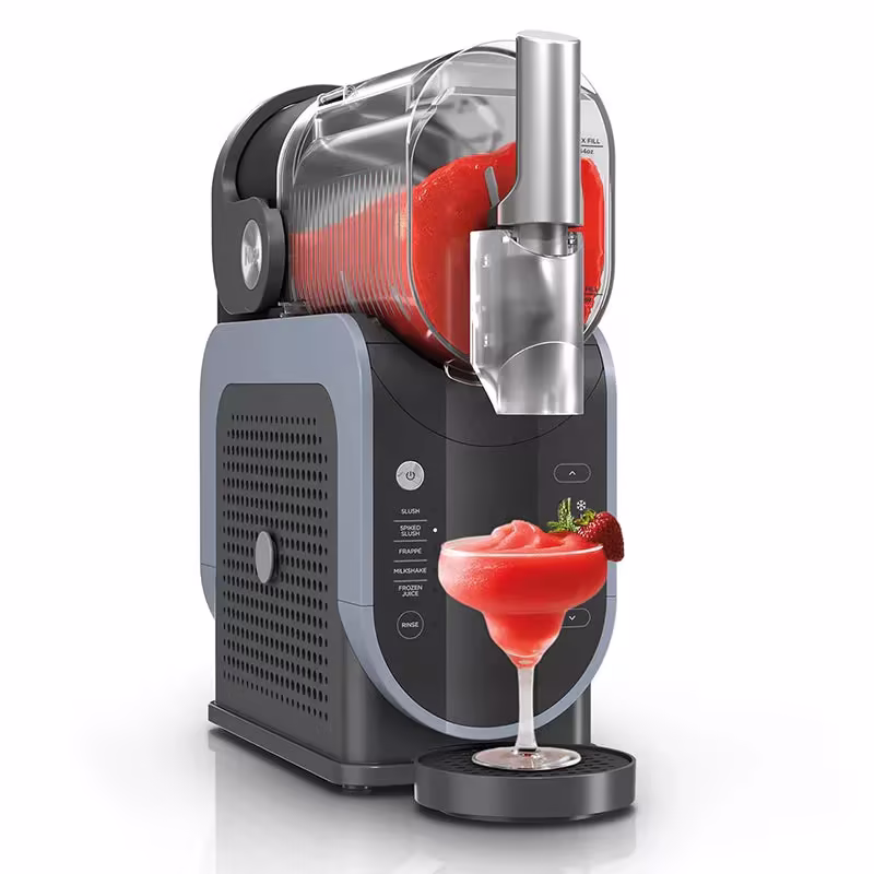 SLUSHi with RapidChill Technology, 88 oz. Frozen Drink & Slushie Machine, 5 Preset Programs, Margaritas, Frappés, and More, Premium Accents, Black, FS301