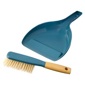 Easy Home Blue Premium Dustpan and Brush Set
