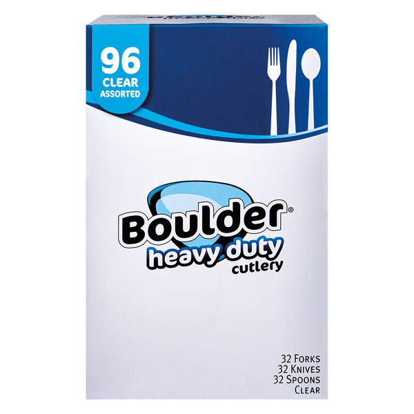Boulder Clear Heavy Duty Assorted Cutlery