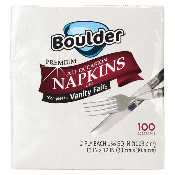Boulder Premium 2-Ply All Occasion Napkins