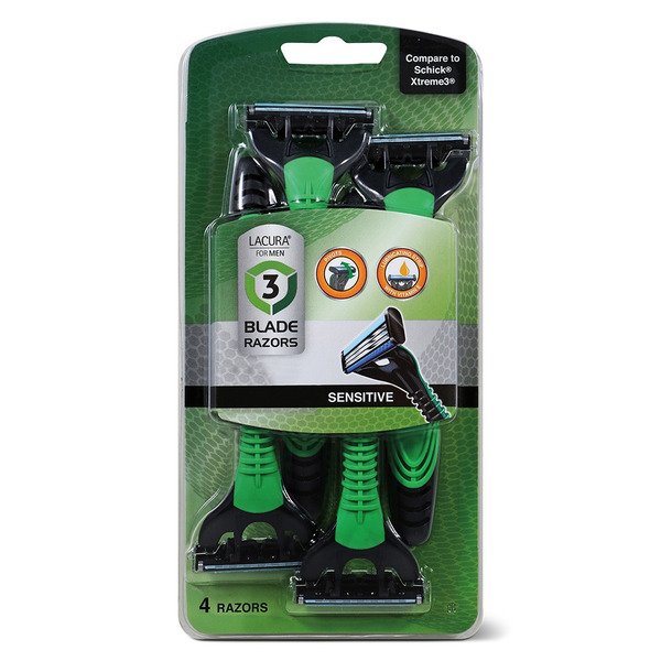 Lacura Sensitive Men’s 3 Blade Razors
