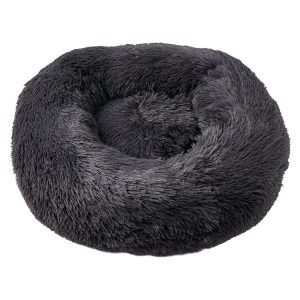 Heart To Tail Gray Plush Pet Bed – S
